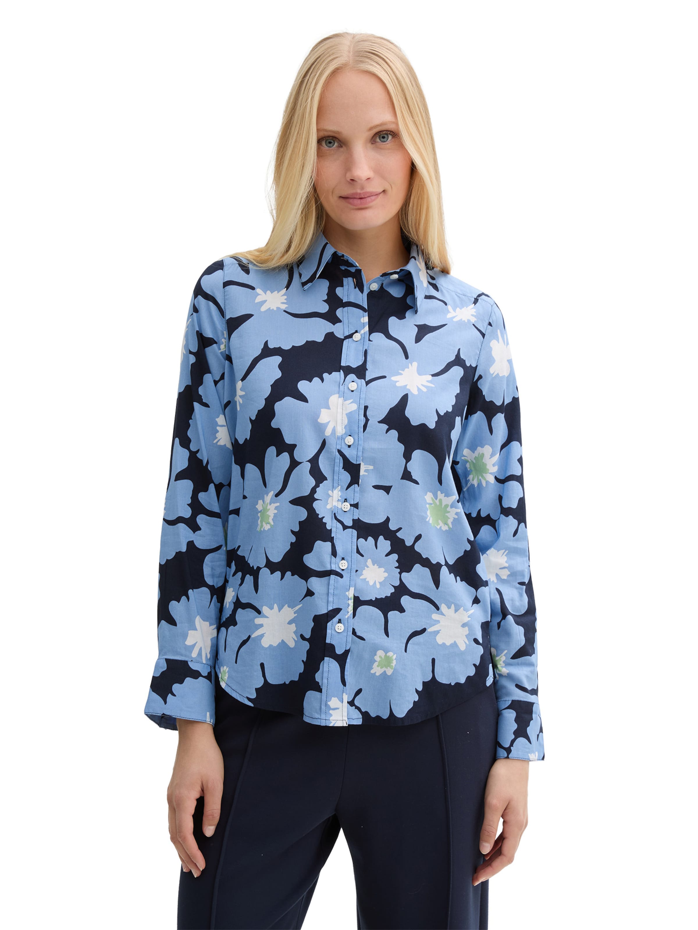 TOM TAILOR Bluse i blå: forside