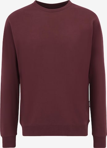 Sweat-shirt 'Plain Basic' Oldskull en rouge : devant