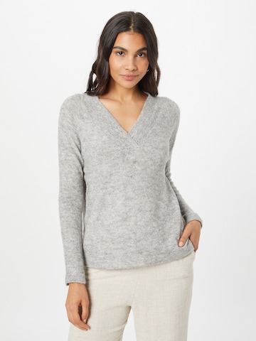 Pull-over 'KAMARA' ICHI en gris : devant