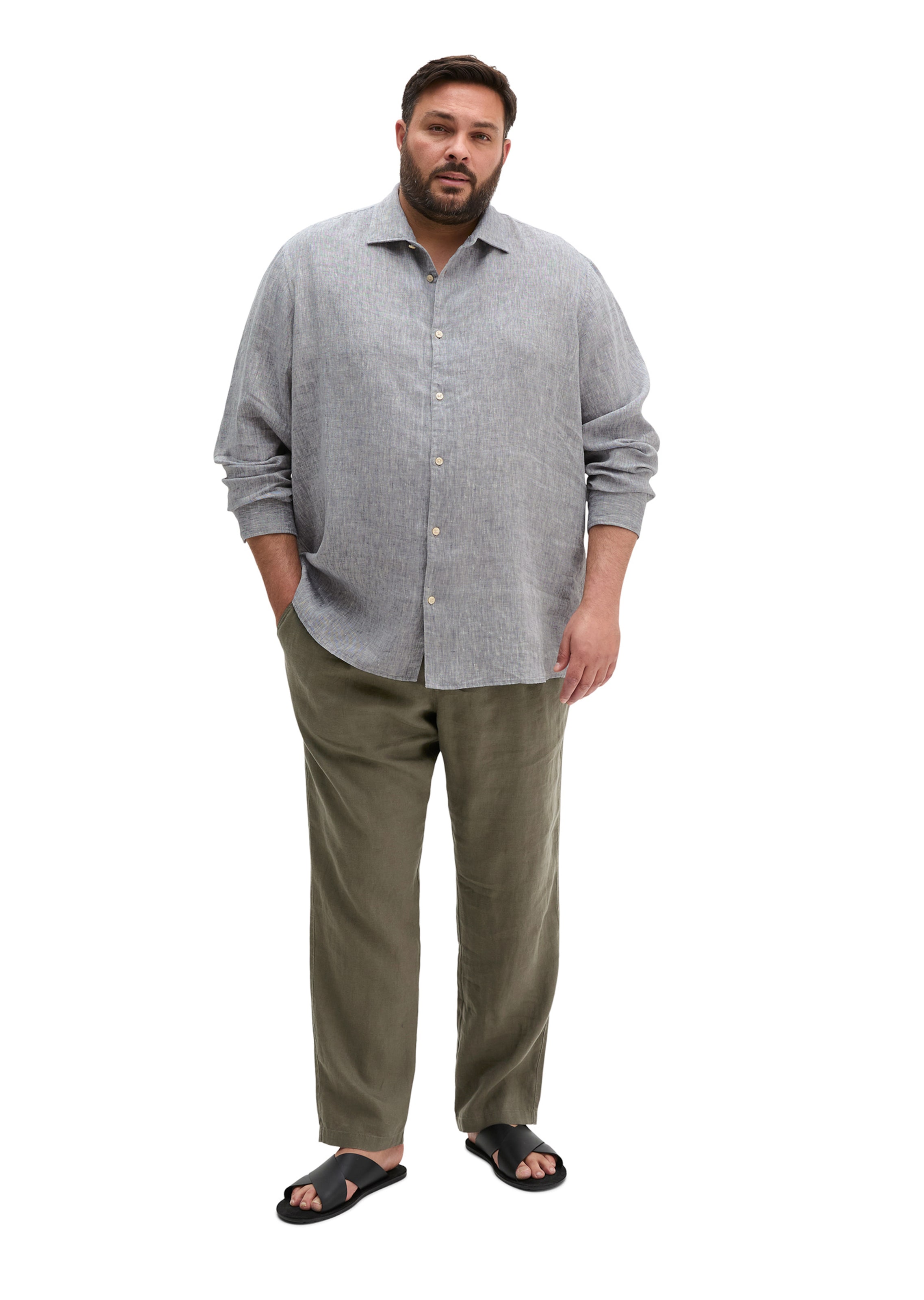 Marc O'Polo Regular fit Button Up Shirt in Blue