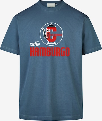 Cleptomanicx Shirt 'Hamburgo' in Blauw: voorkant