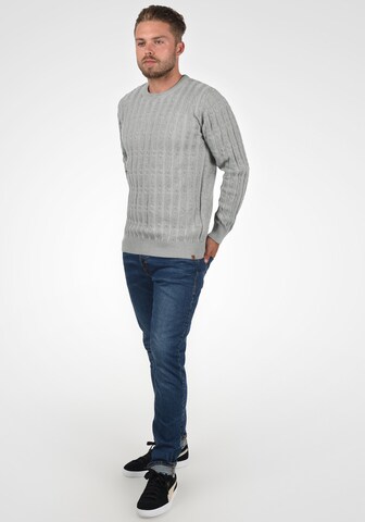 INDICODE JEANS Strickpullover 'Pauletta' in Grau