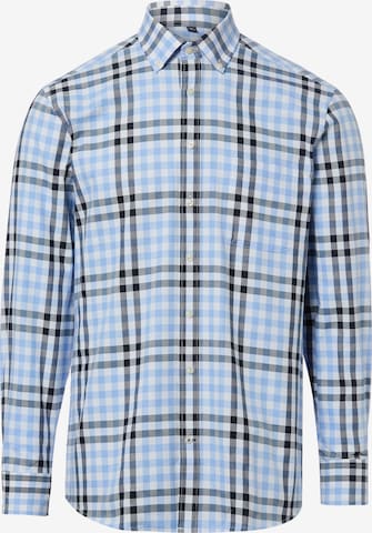 Nils Sundström Button Up Shirt in Blue: front
