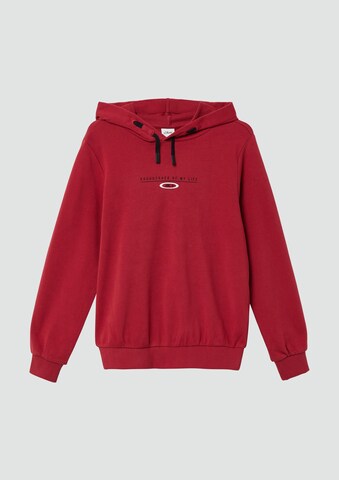 s.Oliver Sweatshirt in Rood: voorkant