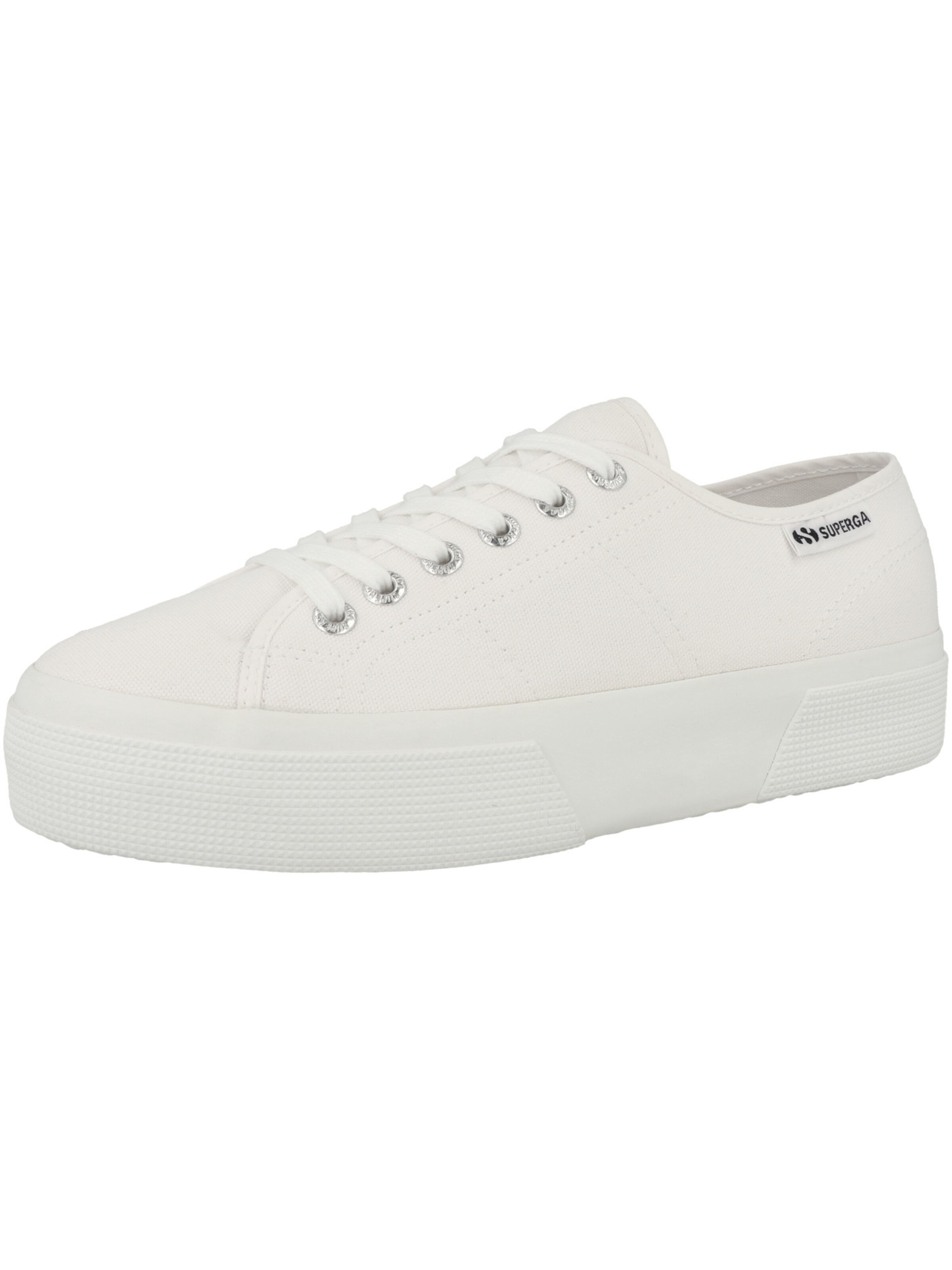SUPERGA - Sapatilhas baixas '3740 Platform Leggera' em branco: frente