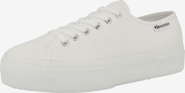 SUPERGA - Zapatillas deportivas bajas '3740 Platform Leggera' en blanco: frente