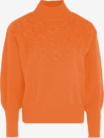 Pull-over MYMO en orange : devant