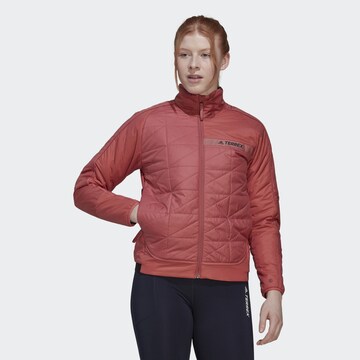 Veste outdoor ADIDAS TERREX en rouge : devant