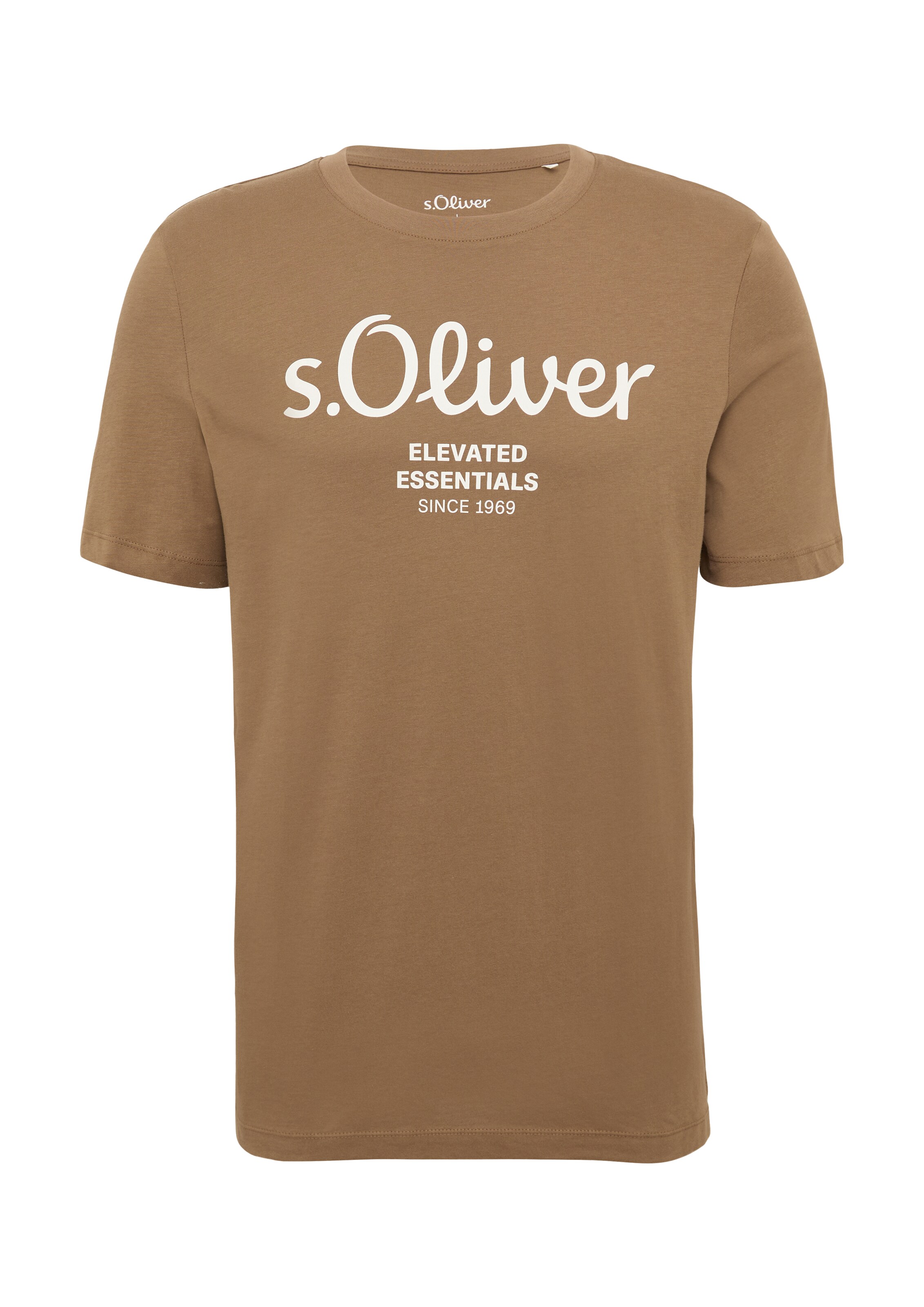 s.Oliver T-Shirt in Braun: Vorderseite