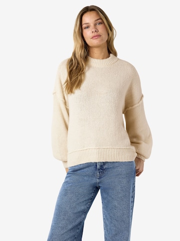 Noisy may - Pullover 'NMLUISA' em bege