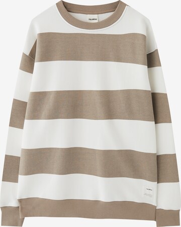 Pull&Bear Sweatshirt i brun: framsida