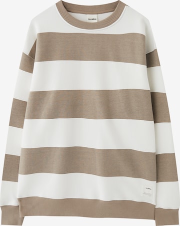 Pull&Bear Sweatshirt i brun: framsida