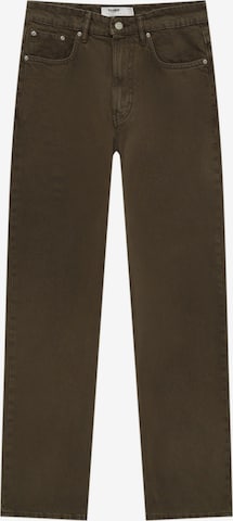 Pull&Bear Loose fit Jeans in Brown: front
