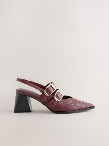 Next - Zapatos destalonado 'Forever Comfort' en rojo