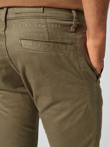 Slimfit Pantaloni eleganți 'Bronso 2.0' de la G-Star RAW pe verde