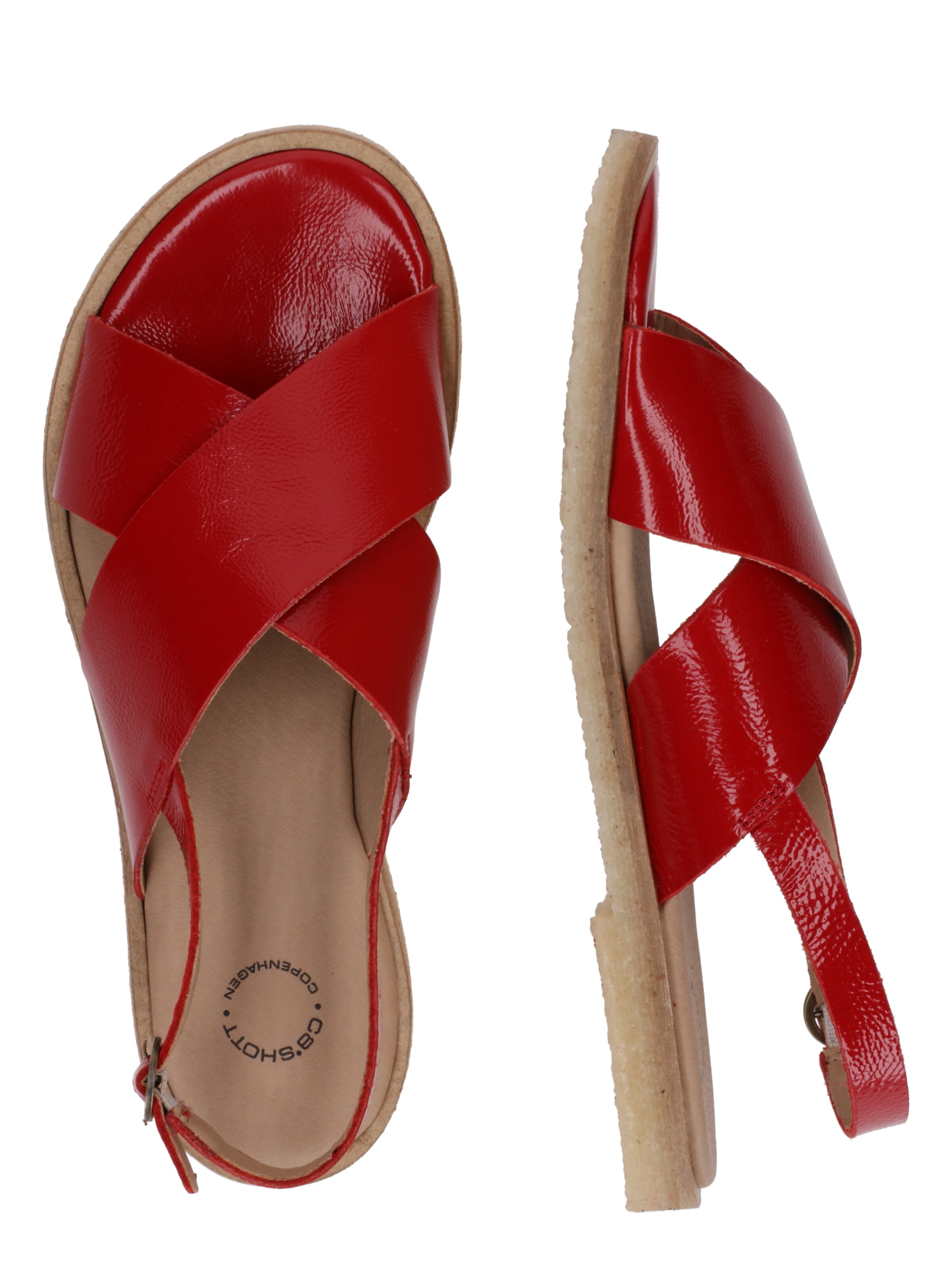 Ca'Shott Sandaalit 'Gitta' värissä punainen