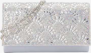 Clutch de la mascara pe argintiu: față