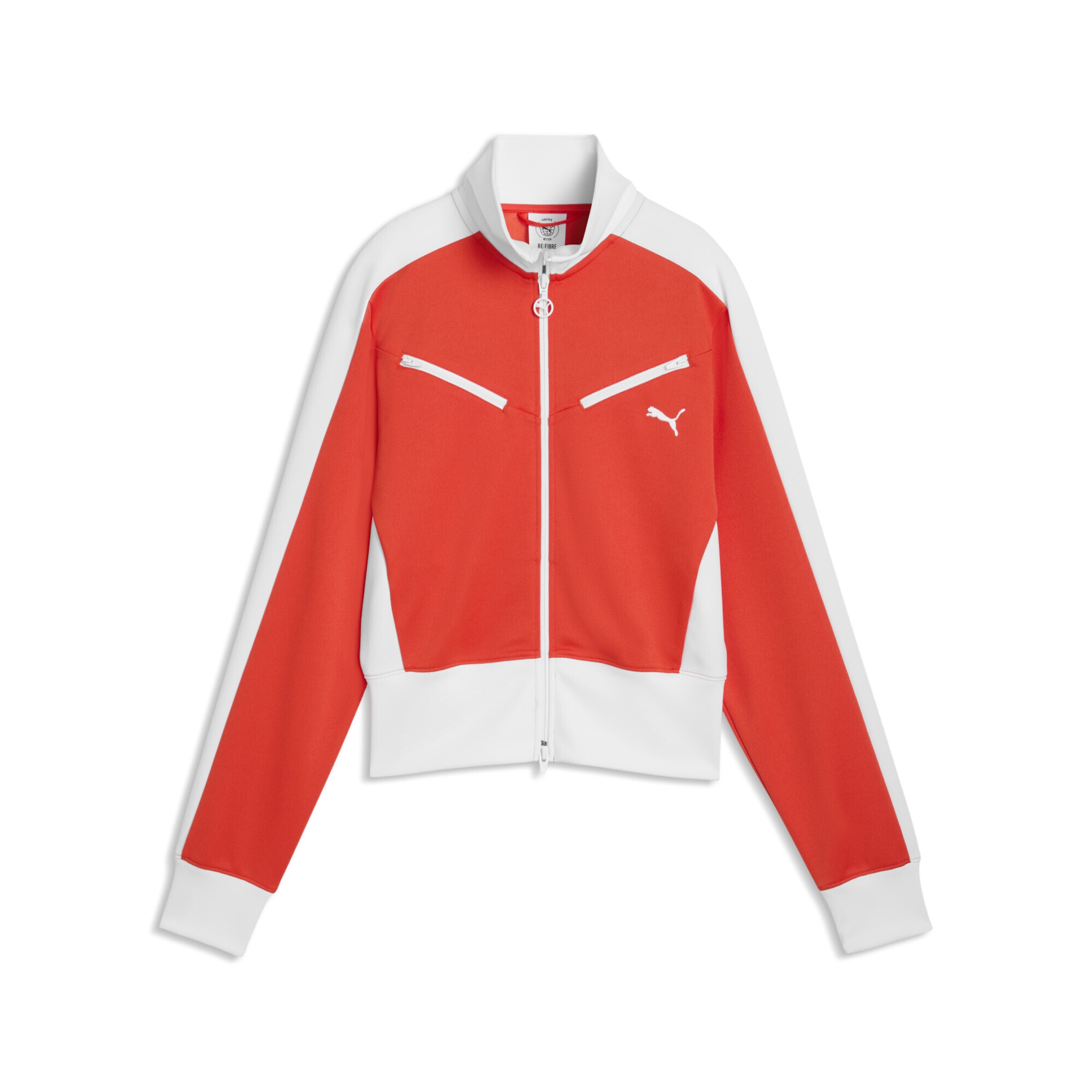 Veste de survêtement 'T7' PUMA en rouge : devant