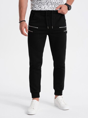 Ombre Regular Pants 'P900' in Black: front