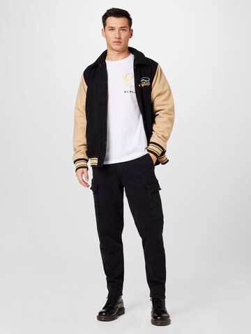 QS Regular Cargohose in Schwarz