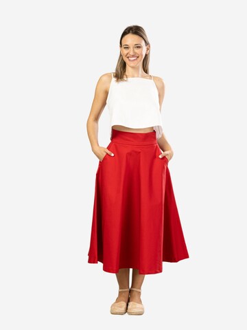 Nikka Place Skirt 'Tulip' in Red