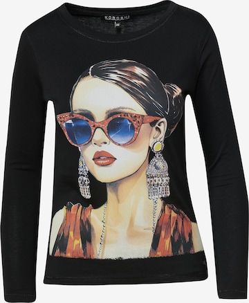 KOROSHIMajica - crna boja: prednji dio