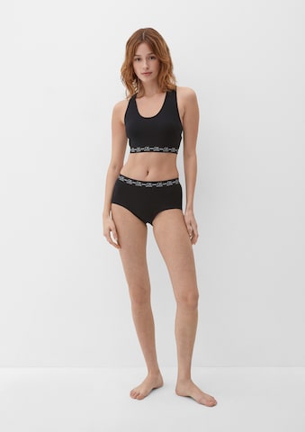 Bustier Soutien-gorge de sport QS en noir