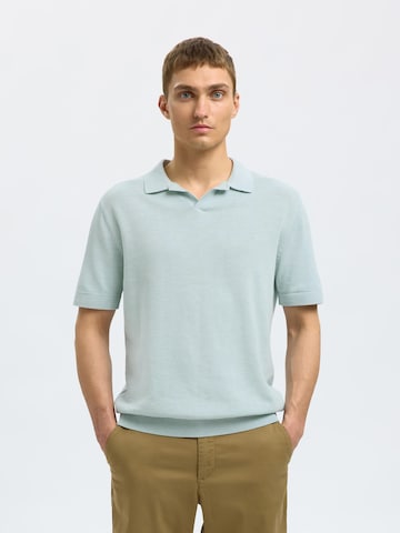 SELECTED HOMME Regular fit Trui 'SLHMattis' in Blauw: voorkant
