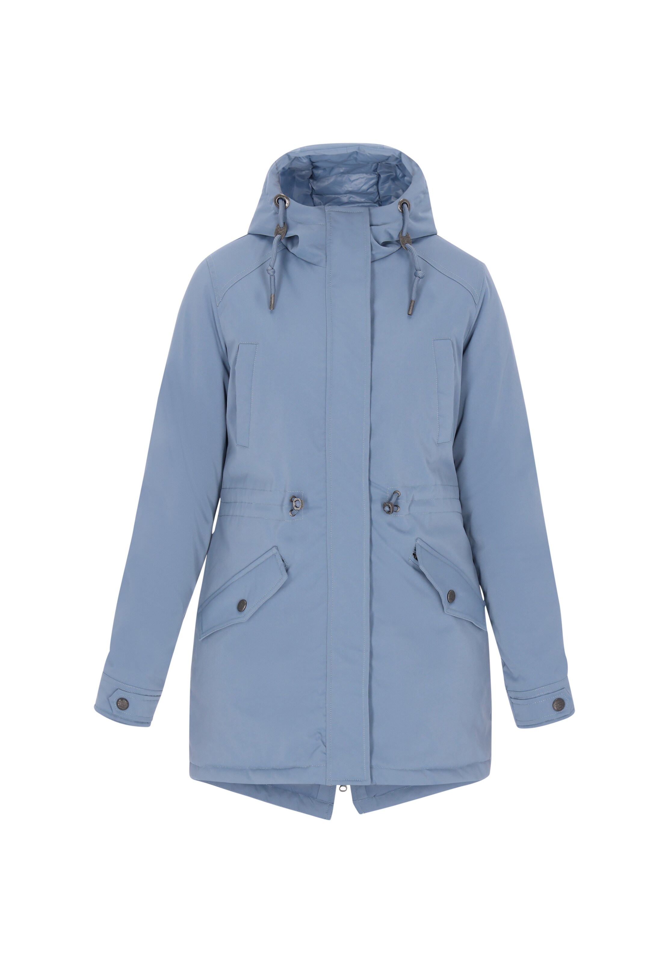DreiMaster Vintage Between-Seasons Parka in Blue: front