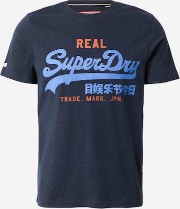Superdry & Co Футболка в Синий: спереди