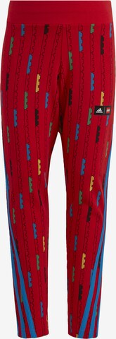 ADIDAS SPORTSWEAR Workout Pants 'Lego' in Red: front