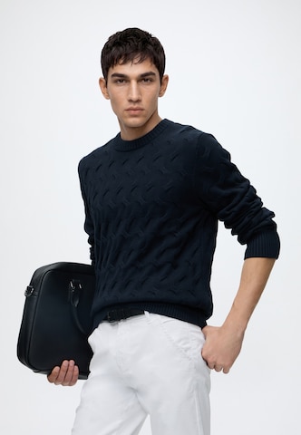 SELECTED - Jersey 'SLMCARLOS' en azul