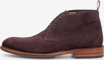 Floris van Bommel Lace-Up Boots 'De Normer 01' in Brown: front