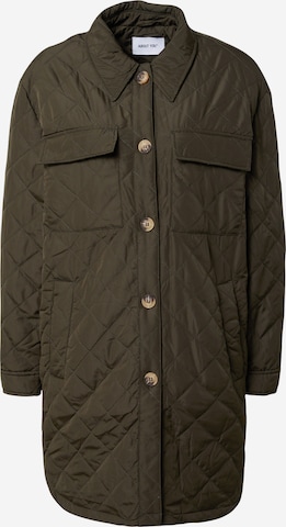 ABOUT YOU Between-Season Jacket 'Julie' in Green: front