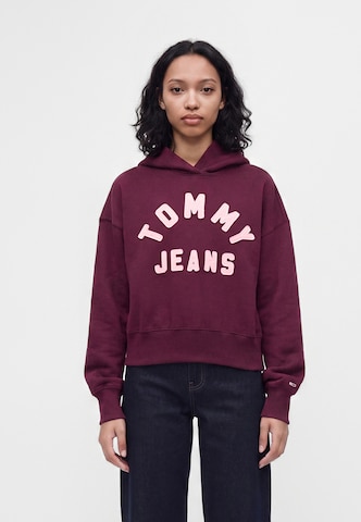 Tommy Jeans Суичър 'ARCH' в лилав: отпред
