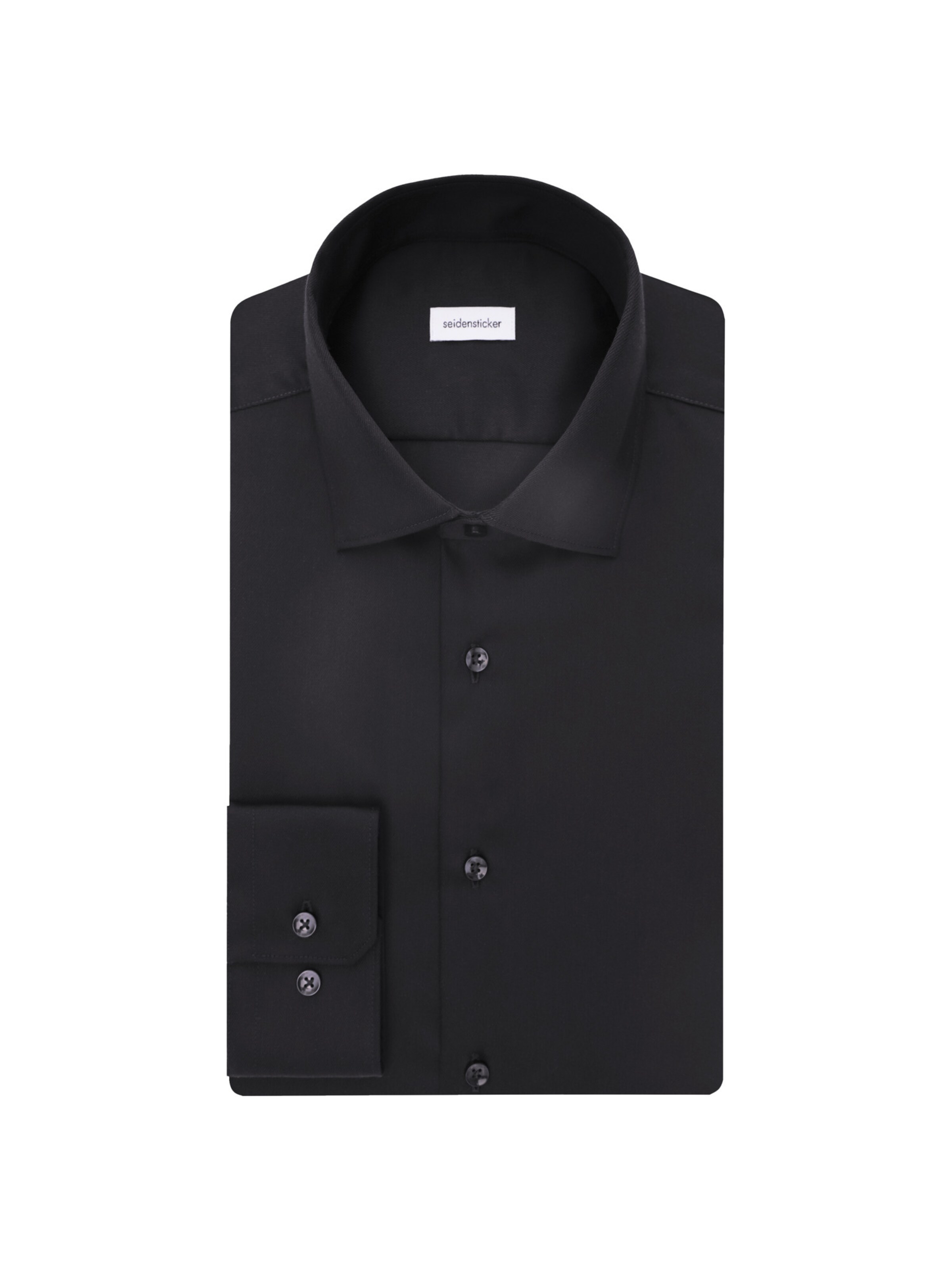 SEIDENSTICKER Slim fit Zakelijk overhemd in Zwart