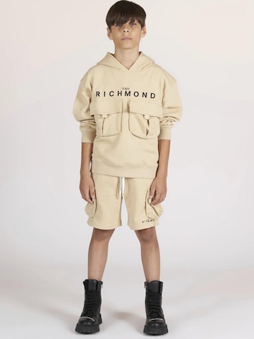 John Richmond Sweatshirt 'Cargo' in Beige: front