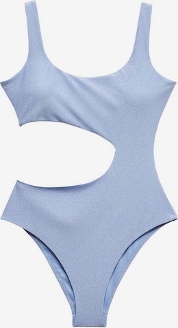 MANGO TEEN Swimsuit 'Cielo' in Blue: front