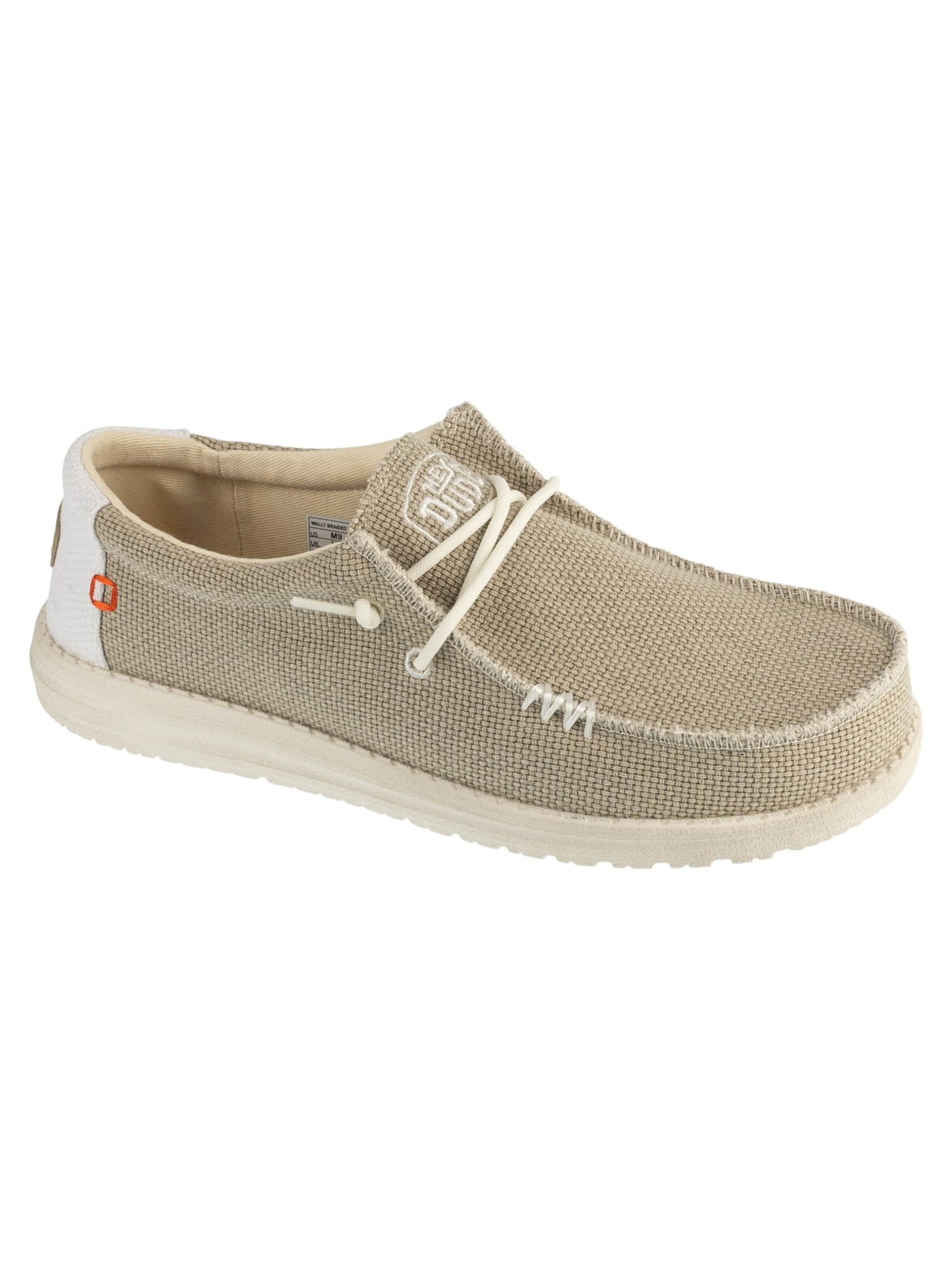 HEY DUDE Moccasin 'Hey Dude Wally Braided' in Beige: front