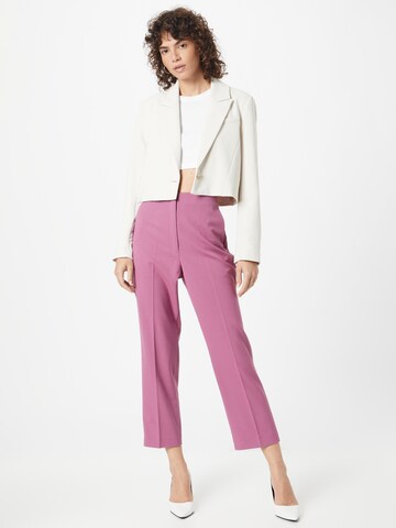 Regular Pantalon à plis ESPRIT en rose