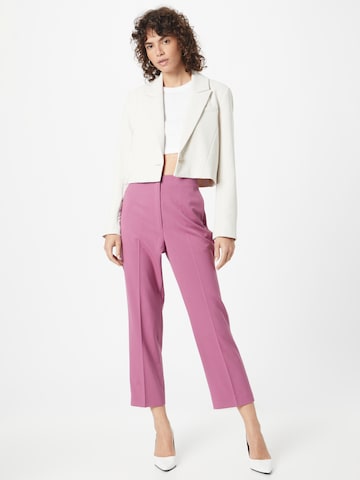 ESPRIT Regular Bügelfaltenhose in Pink