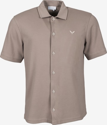 Kleinigkeit Regularny krój Koszula 'Relaxel Schulz' w kolorze szary: przód