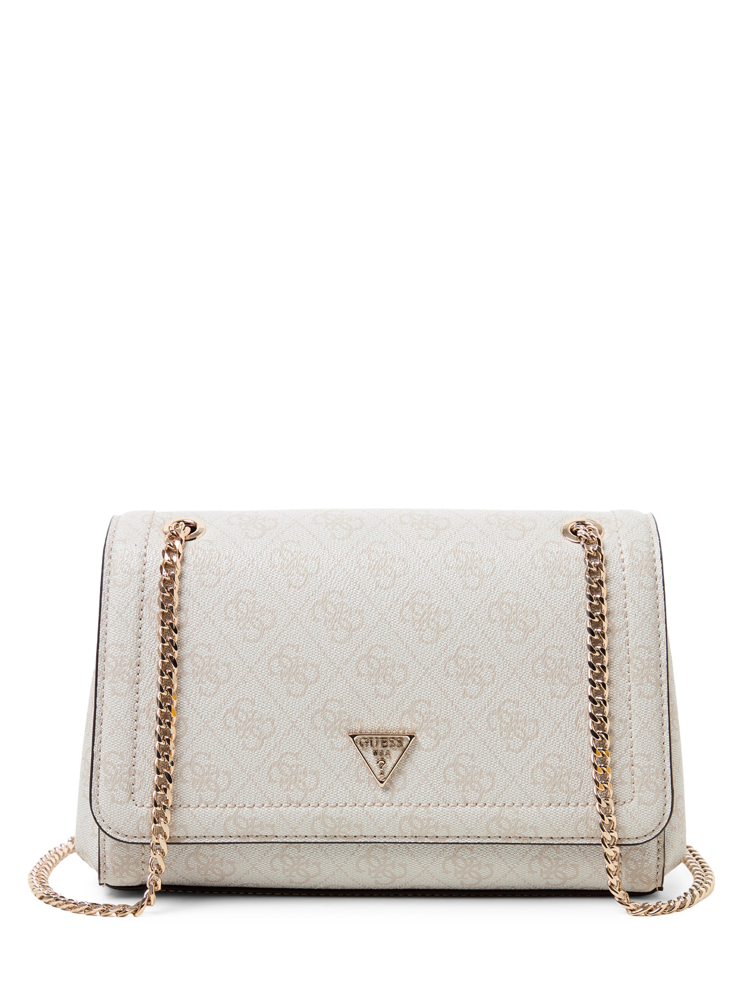 Sac à bandoulière ' Noelle ' GUESS en beige : devant