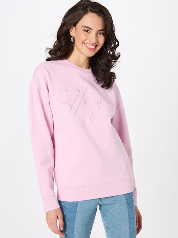 Sweat-shirt 'Dakimara' HUGO Red en rose : devant