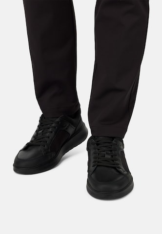 Baskets basses 'Nimbus' Boggi Milano en noir : devant