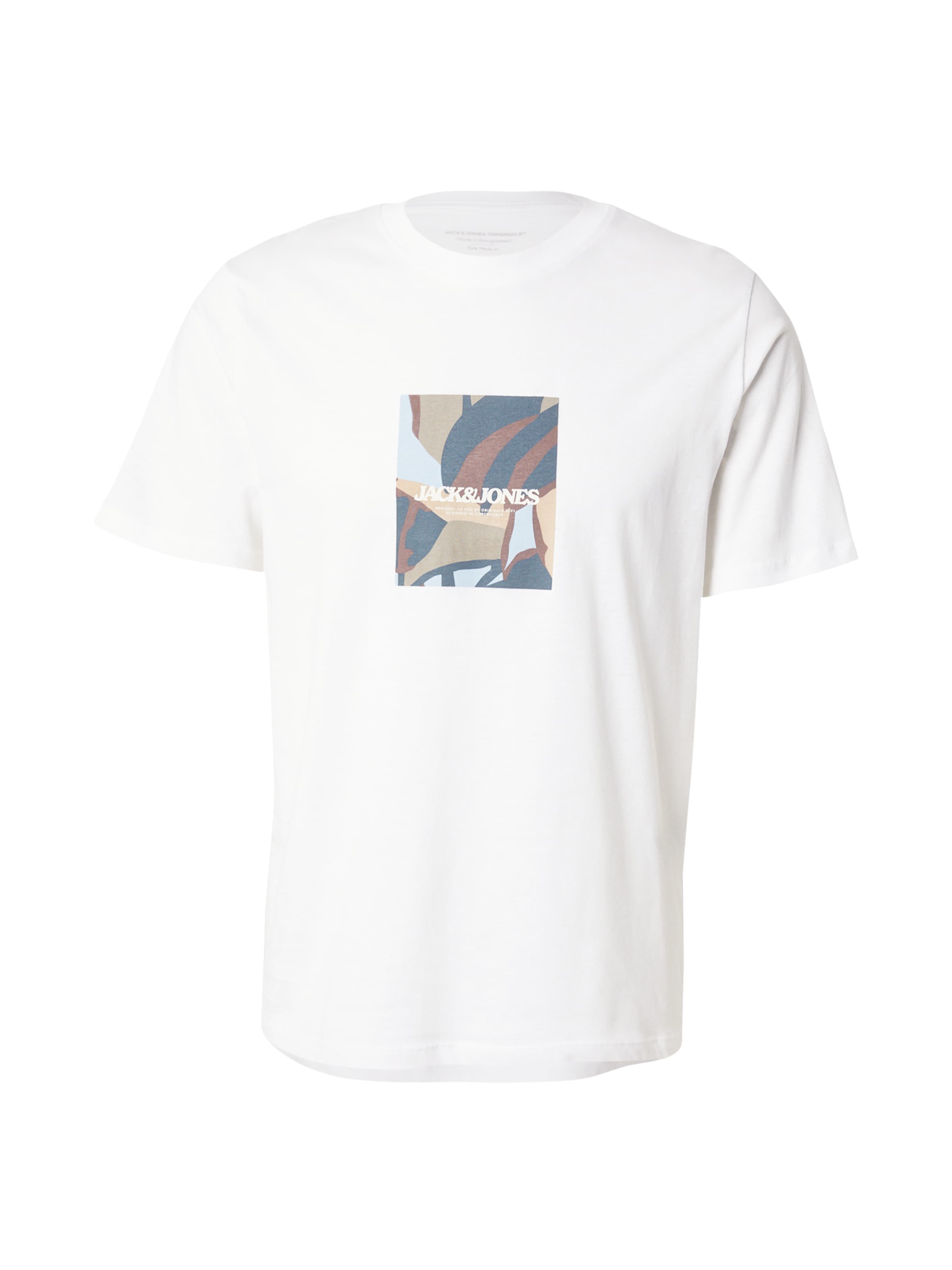 balts JACK & JONES T-Krekls: no priekšpuses