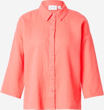 Camicia da donna 'VILania' di VILA in arancione: frontale