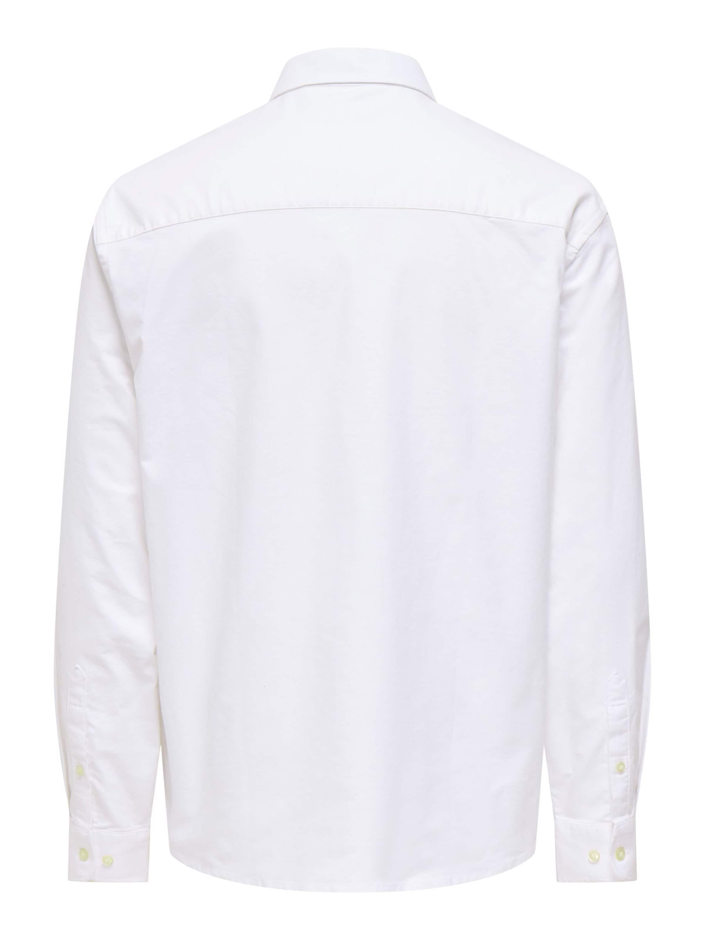 Only & Sons Regular fit Overhemd 'ONSOxford' in Wit