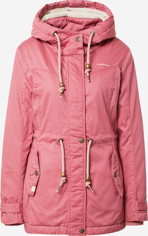 Ragwear Přechodová parka 'RAQUELA' – pink: přední strana