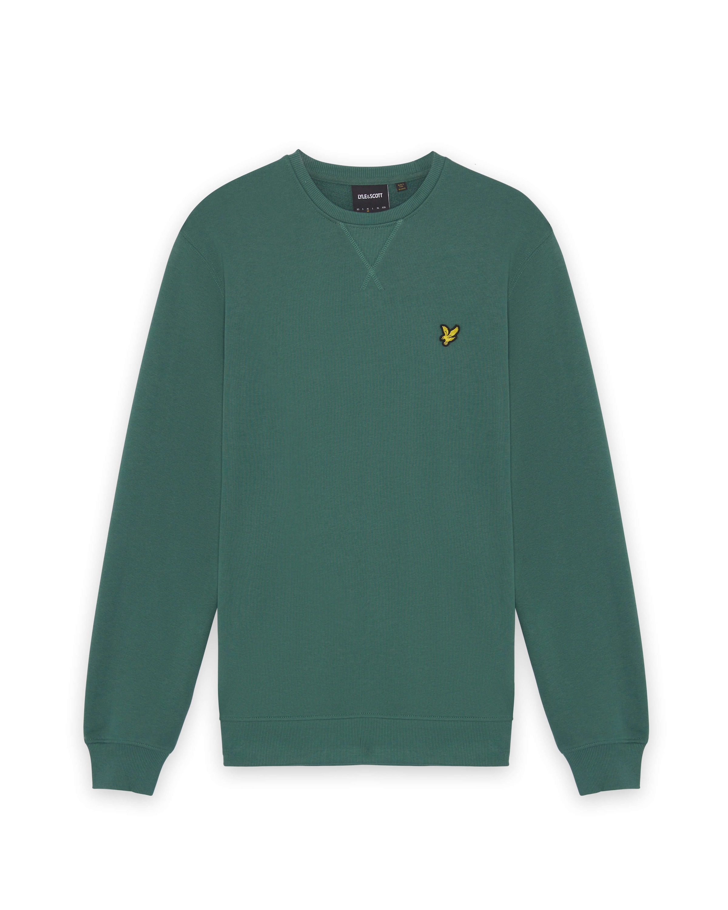 Bluză de molton de la Lyle & Scott pe verde